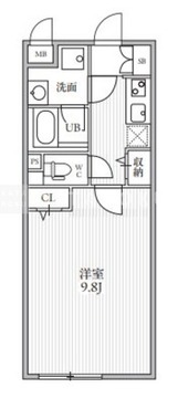 THE PALMS大島 305 間取り図