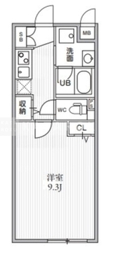 THE PALMS大島 306 間取り図