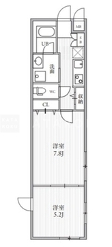 THE PALMS大島 307 間取り図