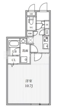 THE PALMS大島 404 間取り図