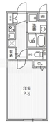 THE PALMS大島 406 間取り図
