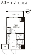 レジディア東品川 602 間取り図