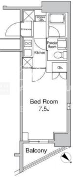 プラウドフラット蒲田2 713 間取り図