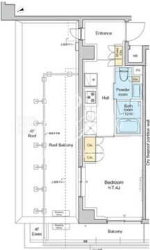 レジデンス高円寺 507 間取り図