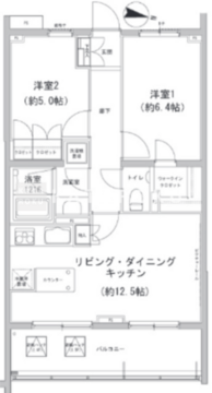 ヒューリックコート雪が谷 515 間取り図