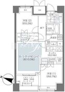 メゾンカルム本郷 1403 間取り図
