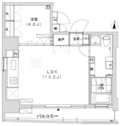 グランディオール広尾テラス 1002 間取り図