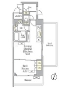 アイフラット明大前 405 間取り図