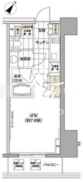 パークハビオ渋谷 1209 間取り図