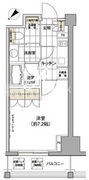 パークハビオ渋谷 1103 間取り図