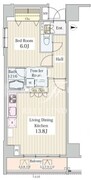ヒュペリオン東陽町 801 間取り図