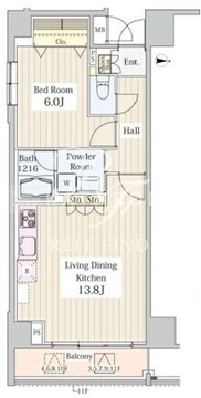 ヒュペリオン東陽町 801 間取り図