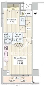 ヒュペリオン東陽町 201 間取り図