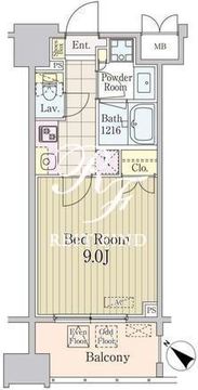 グランパレス東京八重洲アベニュー 908 間取り図