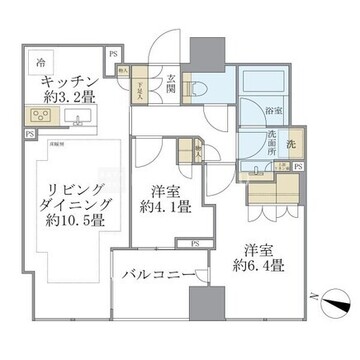 ブリリア二番町 703 間取り図