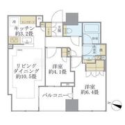 ブリリア二番町 1303 間取り図