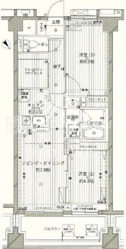 コスモリード西馬込 508 間取り図