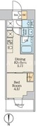 CREATIF本所吾妻橋 808 間取り図