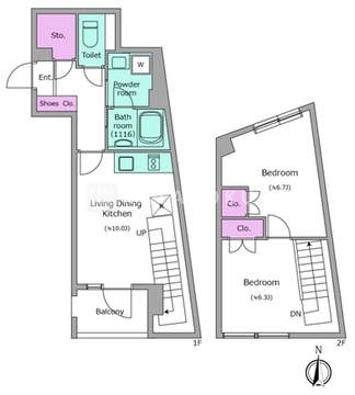 リヴアンフルール 602 間取り図