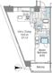 コンフォリア新宿イーストサイドタワー 2313 間取り図