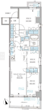 パークアクシス文京本郷 701 間取り図