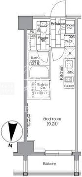 パークハビオ東陽町 302 間取り図