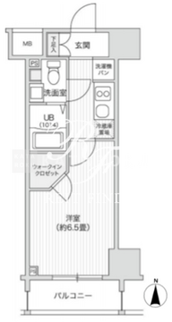 レジディア笹塚2 204 間取り図