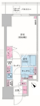 レジディア荻窪3 602 間取り図