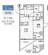 エスレジデンス亀戸バーム 303 間取り図