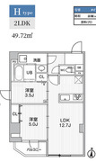 エスレジデンス亀戸バーム 502 間取り図