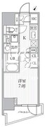 シーズンフラッツ大井町 602 間取り図