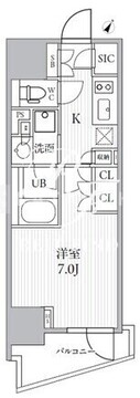 シーズンフラッツ大井町 602 間取り図