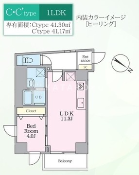 ルヴァスト ヨヨギ パーク 603 間取り図