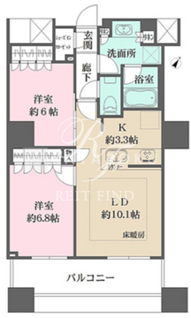 ザ・パークハウス西新宿タワー60 2015 間取り図