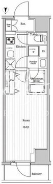 プレミアムキューブG東新宿 702 間取り図