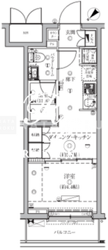 セジョリ鵜の木 407 間取り図
