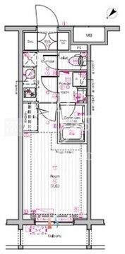 ザ・プレミアムキューブG東中野 427 間取り図