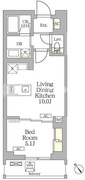 グランパーク千駄ヶ谷レジデンス 402 間取り図