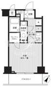 カスタリア初台 203 間取り図