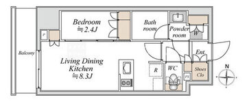 ブランシエスタ入谷グランデ 1205 間取り図