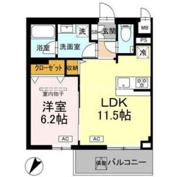 ロイジェント中目黒 103 間取り図