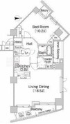 ミレニアムガーデンコート 1302 間取り図