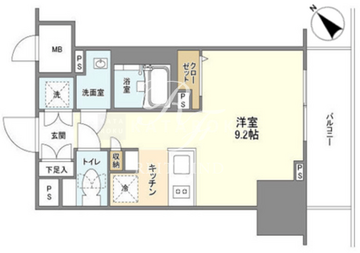 ＢＬＥＳＳ蔵前 712 間取り図
