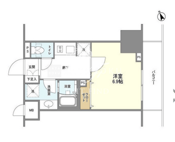 ＢＬＥＳＳ蔵前 215 間取り図