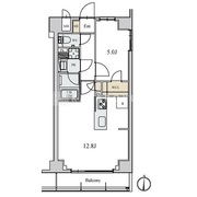アスール菊川 205 間取り図