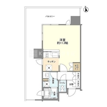 パークコート浜離宮ザタワー 419 間取り図