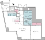 レジディアタワー乃木坂 1704 間取り図
