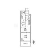 リテラス南千住サウス 507 間取り図