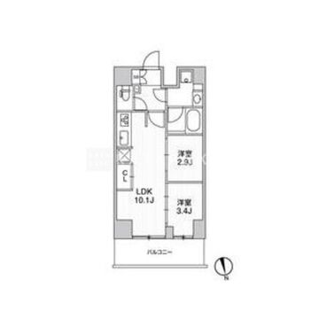 リテラス南千住サウス 1104 間取り図