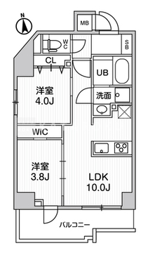エスレジデンス千住大橋ブロード 301 間取り図